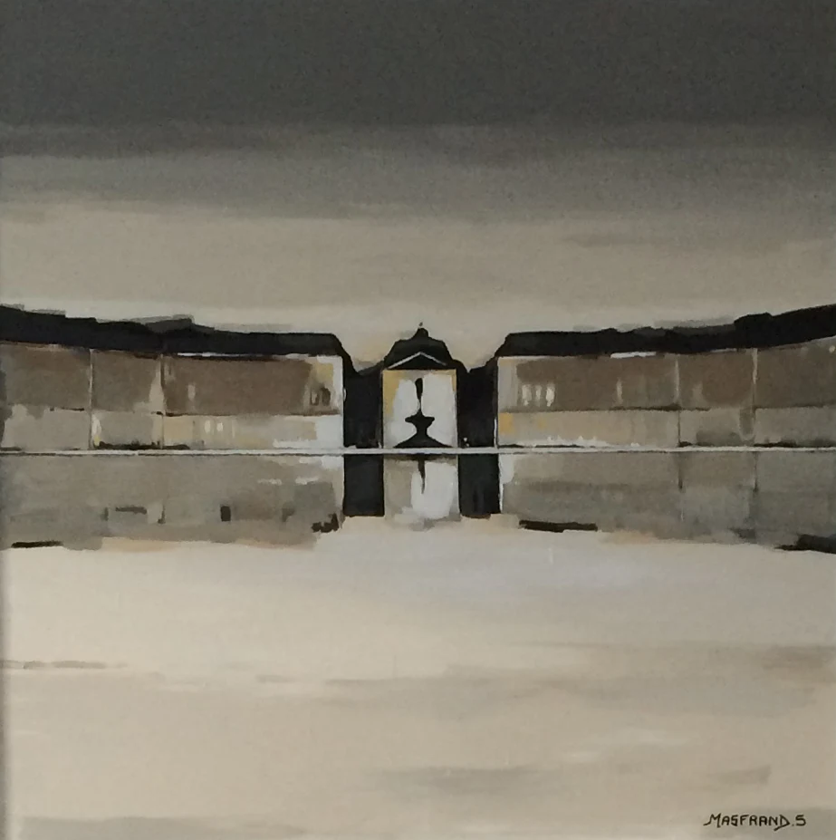 Place de la Bourse — Acrylique