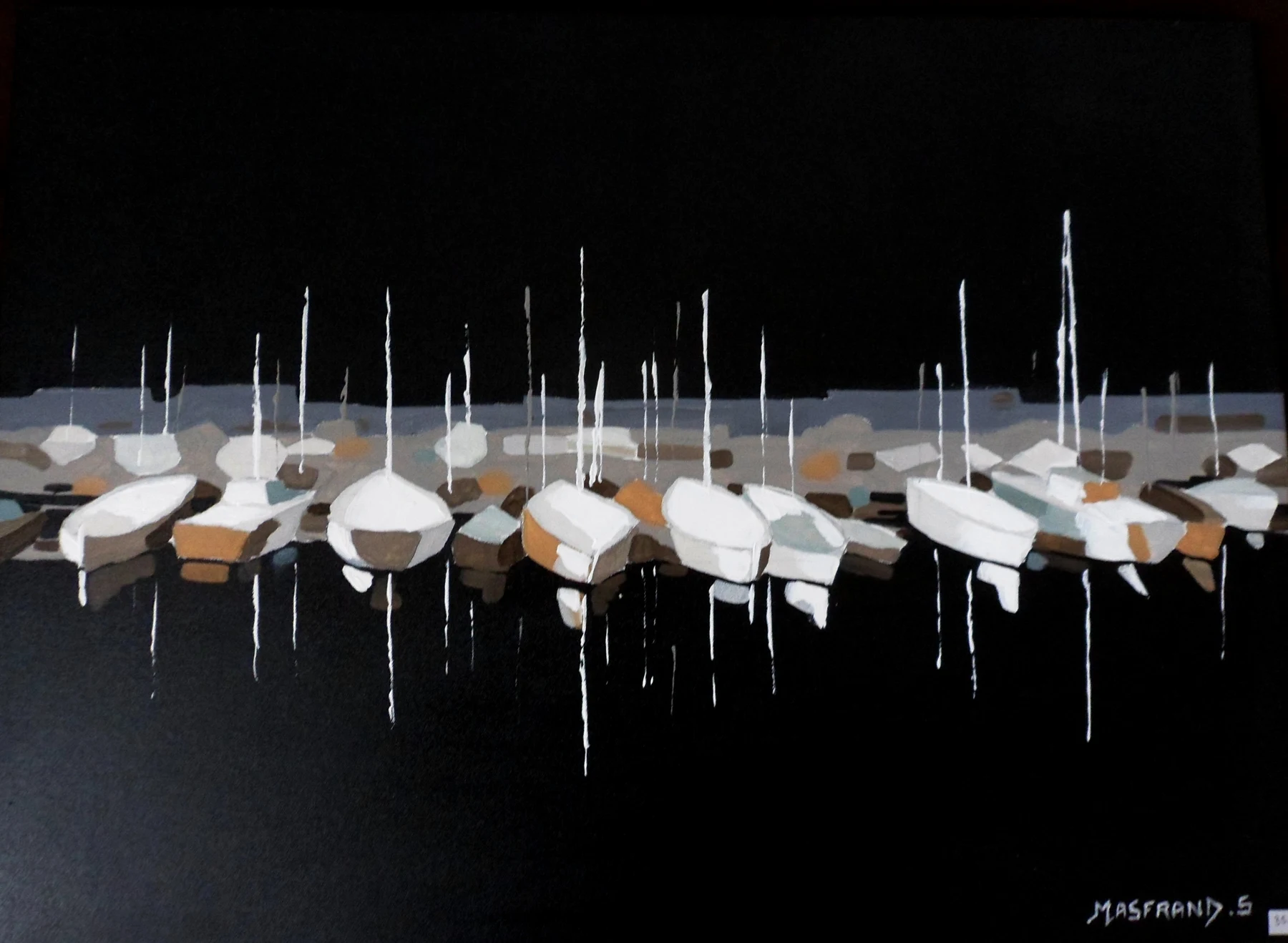 Hourtin port — Acrylique