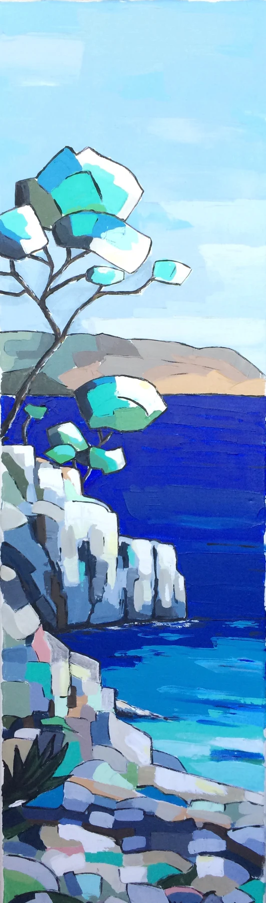 Les calanques — Acrylique