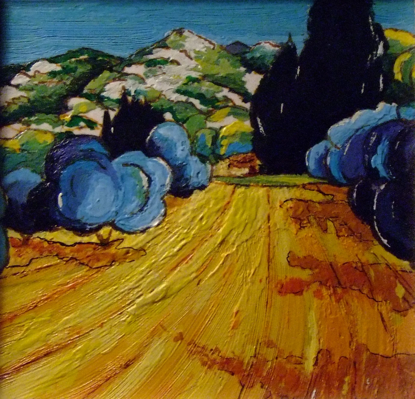 Le champ de Zanella — Acrylique · Reproduction